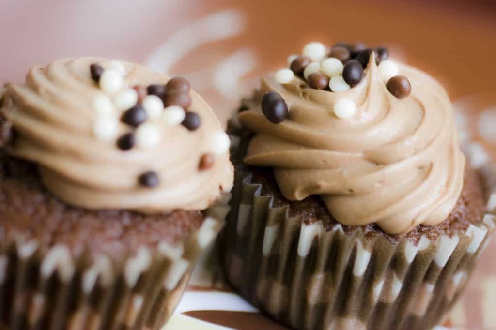 different types of frosting: chocolate