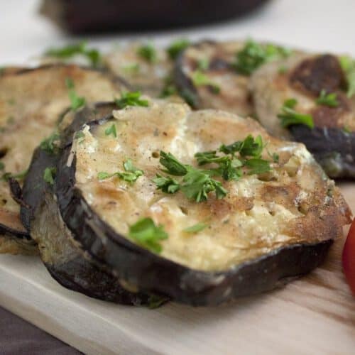 ingredients fried eggplant
