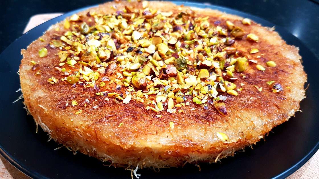 How to make Knafeh Middle Eastern Dessert