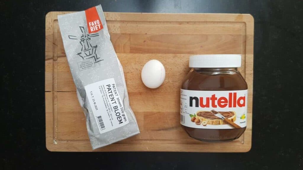 3 ingredient nutella cookie recipe