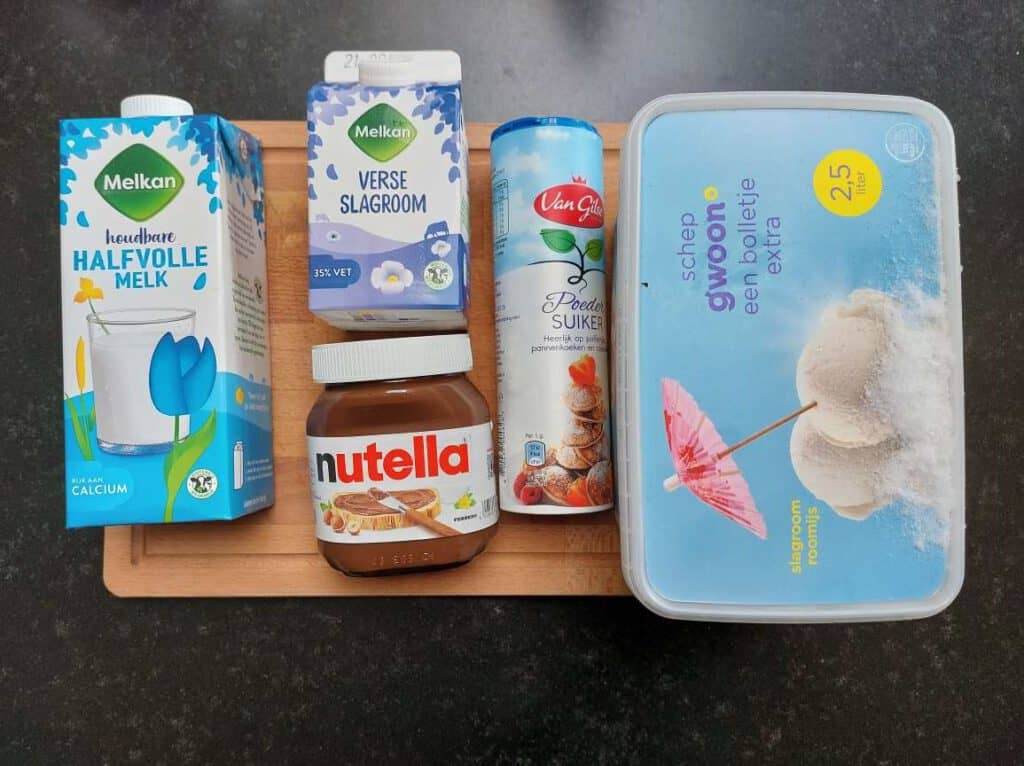 nutella milkshake recipe